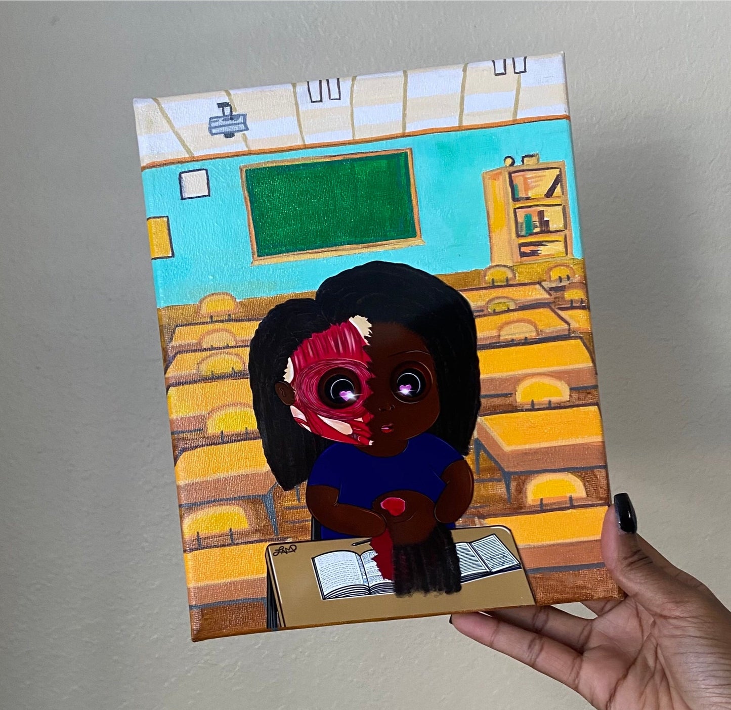 “Anxiety” Resin Canvas