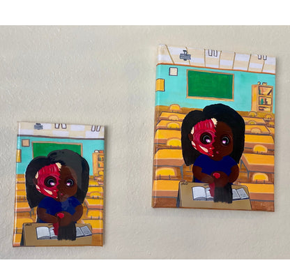 “Anxiety” Resin Canvas