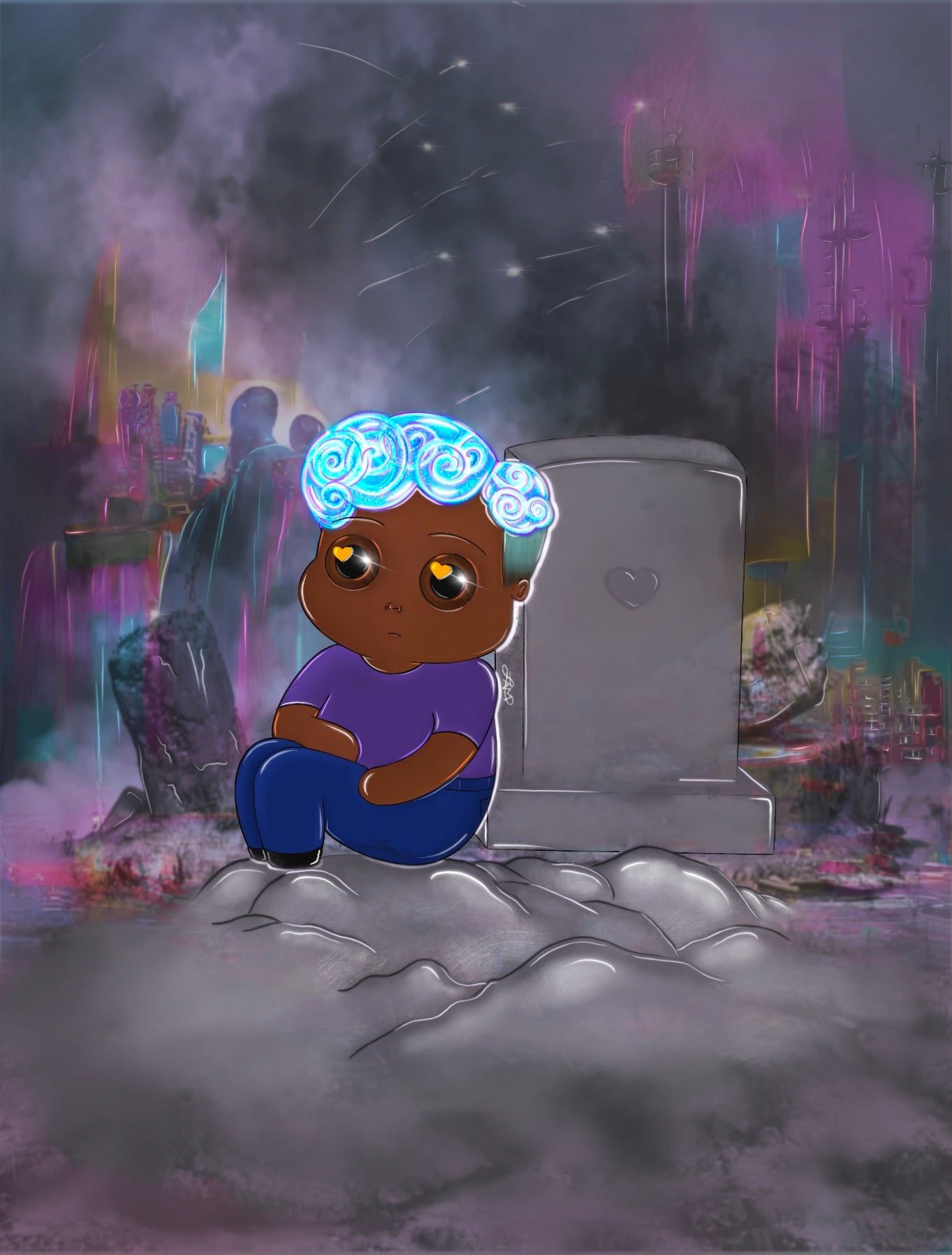“Only Friend” Resin Canvas