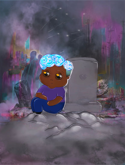 “Only Friend” Resin Canvas
