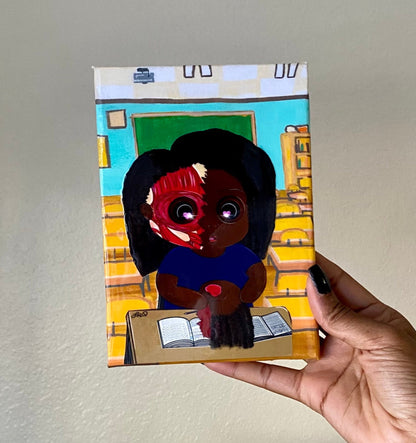 “Anxiety” Resin Canvas