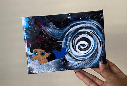 “Sucked In” Resin Canvas