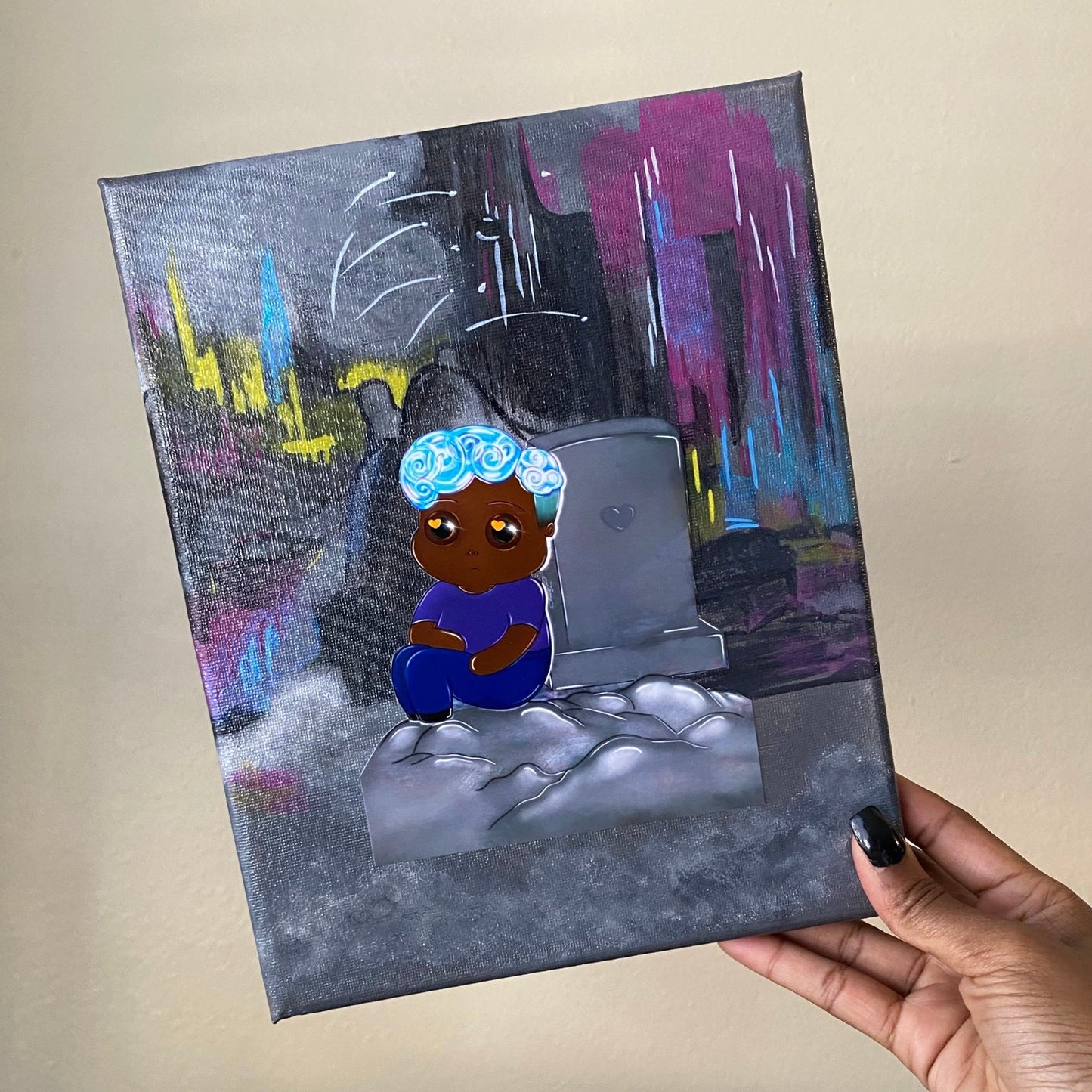 “Only Friend” Resin Canvas