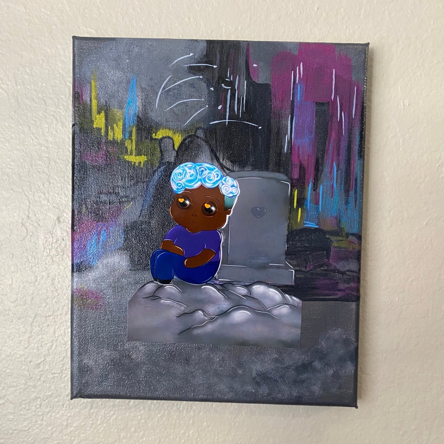 “Only Friend” Resin Canvas