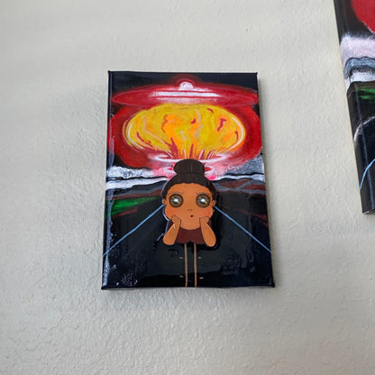 “Nuclear Pout” Resin Canvas