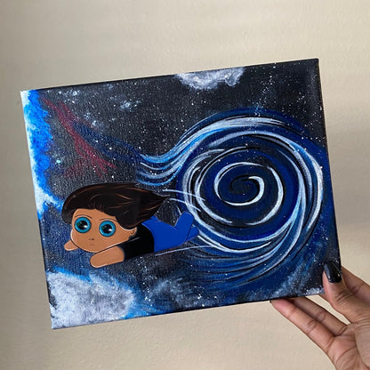 “Sucked In” Resin Canvas