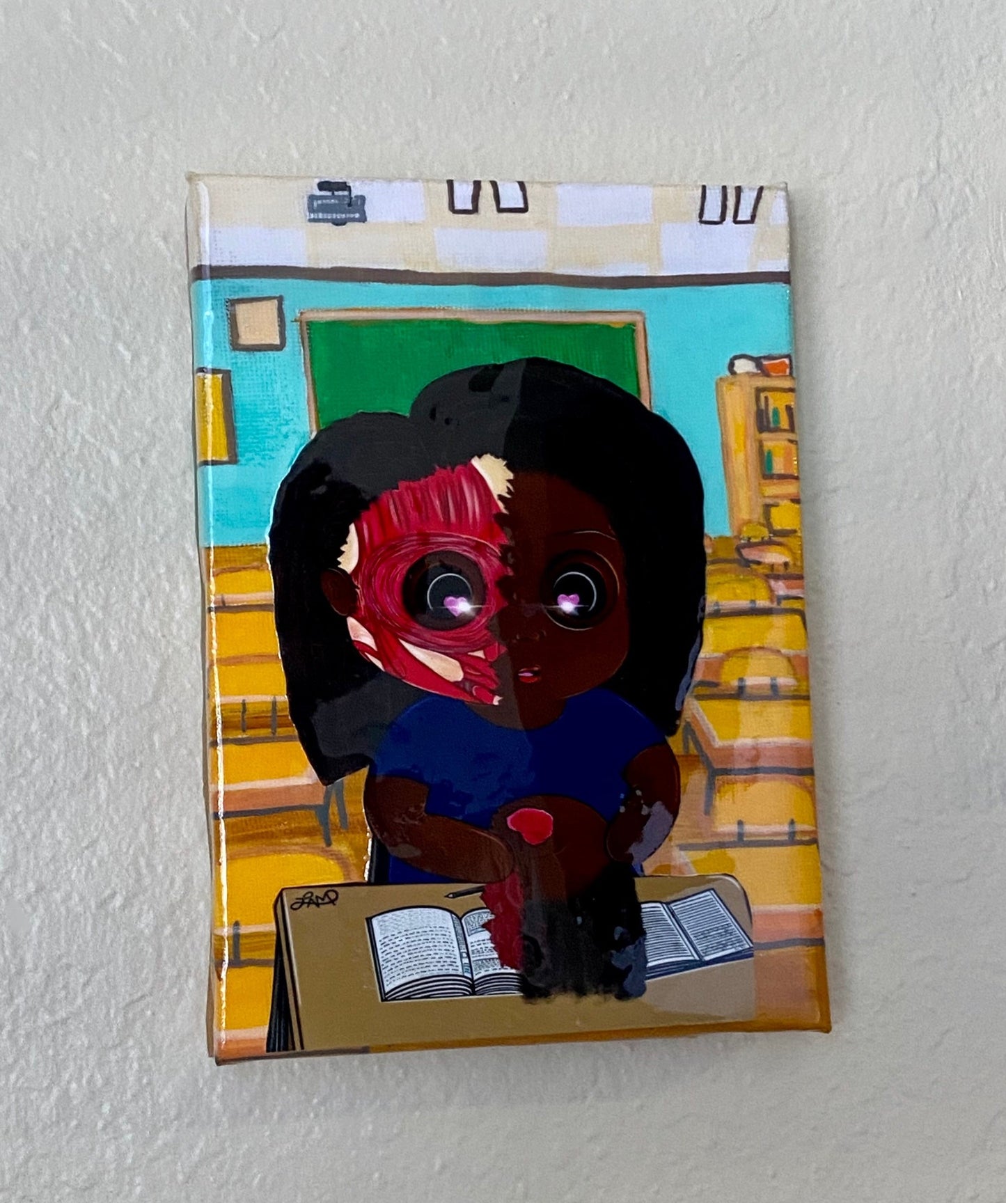 “Anxiety” Resin Canvas