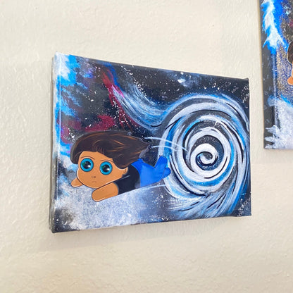 “Sucked In” Resin Canvas